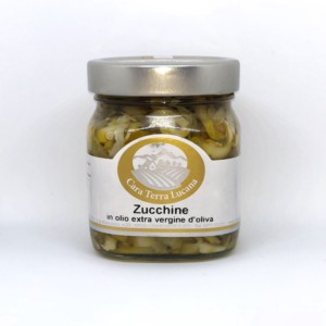 Zucchini with extra virgin olive oil